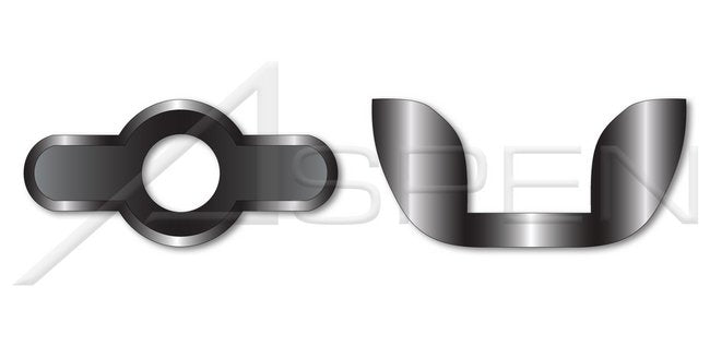 Type "D" Stamped Steel Black Oxide Wing Nut - Image 1