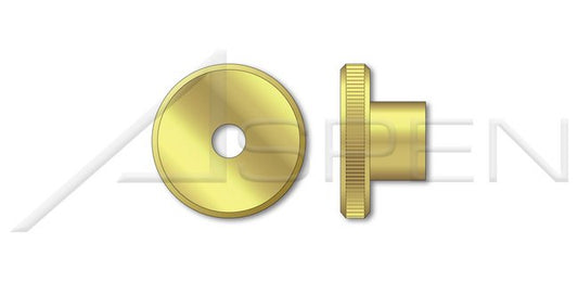 Brass Knurled Flat Head High Type DIN 466 Metric Thumb Nut - Image 1