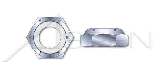 NTM and NTE Thin Series Hex Nylon Insert Stop Steel Zinc Plated Lock Nut - Image 1