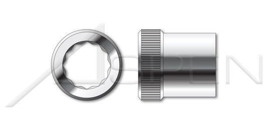 Holo-Krome® Stainless Steel Double Hex 12 Point Socket Drive Internal Wrenching Allen Nut - Image 1