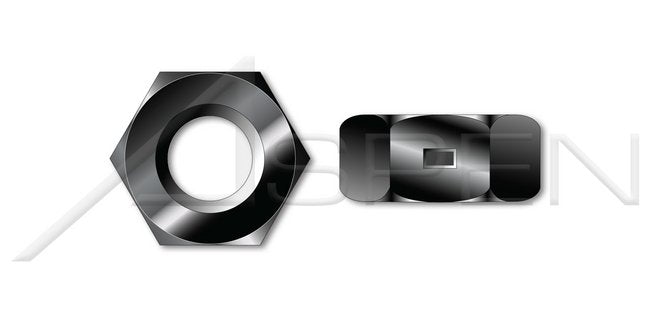 2 Way Reversible Finished Nut Pattern Steel Black Oxide Lock Nut - Image 1