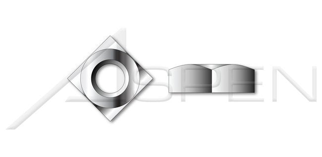 AISI 316 Stainless Steel Square Regular Nut - Image 1