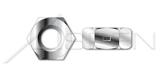 AISI 316 Stainless Steel 2 Way Reversible Finished Nut Pattern Waxed Lock Nut - Image 1
