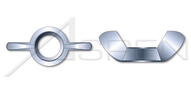 Type "A" Cold Formed Full Body Steel Zinc Plated Wing Nut - Image 1