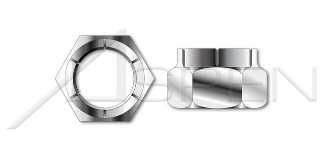 Flex Type Light Hex Full Height AISI 304 Stainless Steel (18-8) Lock Nut - Image 1
