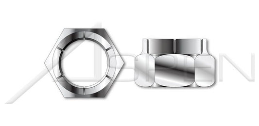 Flex Type Light Hex Full Height AISI 304 Stainless Steel (18-8) Lock Nut - Image 1