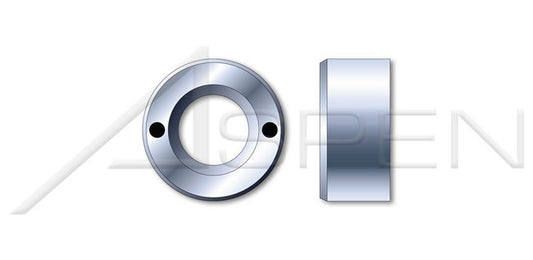 Drilled Hole Steel Zinc Plated DIN 547 Metric Round Nut - Image 1