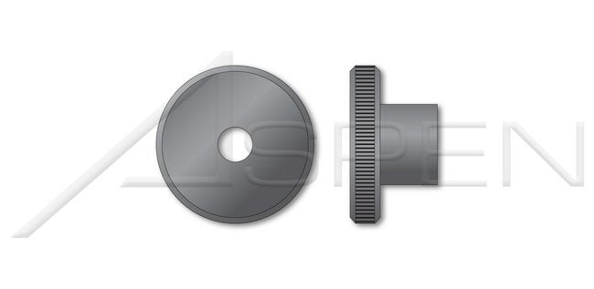 Knurled Flat Head High Type Steel DIN 466 Metric Thumb Nut - Image 1