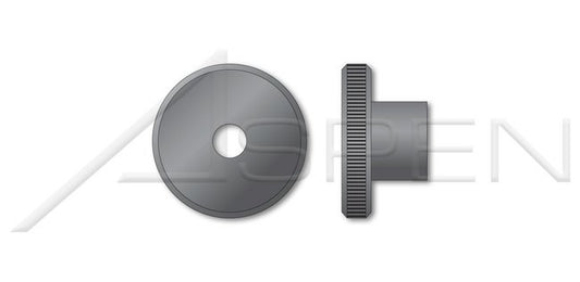 Knurled Flat Head High Type Steel DIN 466 Metric Thumb Nut - Image 1