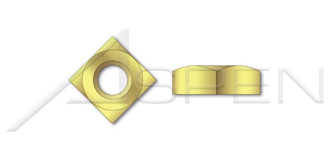 Brass Square Regular Nut - Image 1