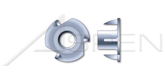 3 Prongs Steel Zinc Plated T-Nut - Image 1