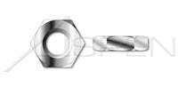 304 Stainless Steel (18-8) Hex Jam Thin Nut