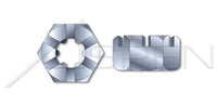 Steel Zinc Plated Hot Formed Slotted Hex Nut