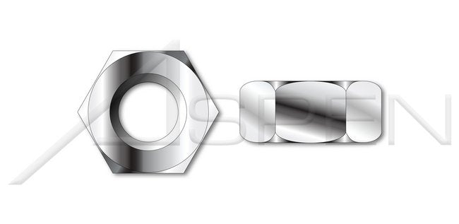 AISI 304 Stainless Steel (18-8) ASTM A194 Grade 8M Made in U.S.A. Hex Finished Nut - Image 1