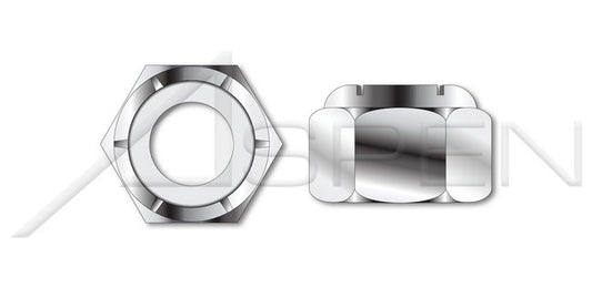 A4 Stainless Steel DIN 982 Metric High Hex Nylon Insert Stop Lock Nut - Image 1