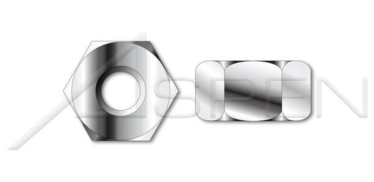 AISI 304 Stainless Steel (18-8) Left Hand Thread Hex Heavy Nut - Image 1