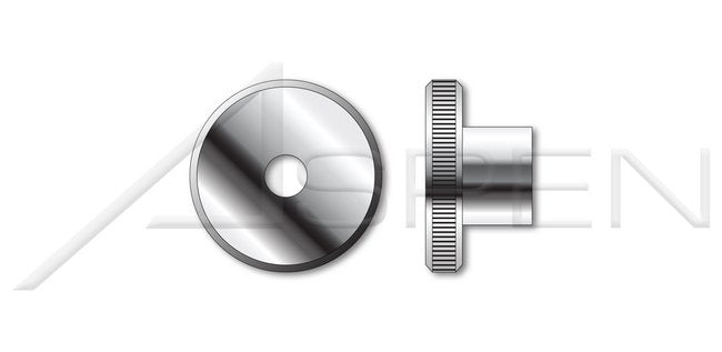 Knurled Flat Head High Type Stainless Steel DIN 466 Metric Thumb Nut - Image 1