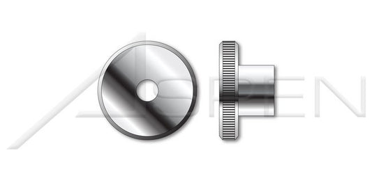 Knurled Flat Head High Type Stainless Steel DIN 466 Metric Thumb Nut - Image 1