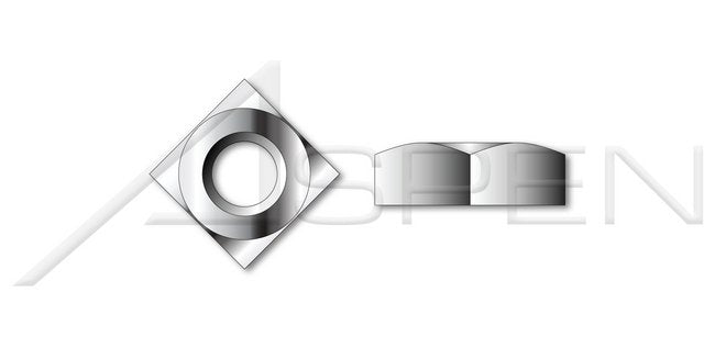 AISI 304 Stainless Steel (18-8) Square Regular Nut - Image 1