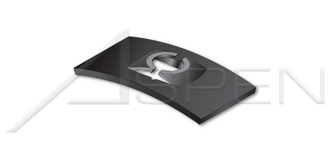 Flat Style "Speed" Nut SAE 1050 Carbon Steel Phosphate Coated and Oiled Black Steel Spring Nut - Image 1