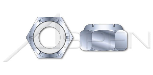Hex Nylon Insert Stop Class 8 Steel Zinc Plated DIN 985 Metric Lock Nut - Image 1