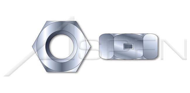 2 Way Reversible Finished Nut Pattern Steel Zinc Plated Lock Nut - Image 1