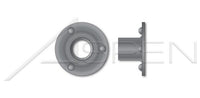 Round Base 23/32 in. 3 Projections Steel Plain Weld Nut