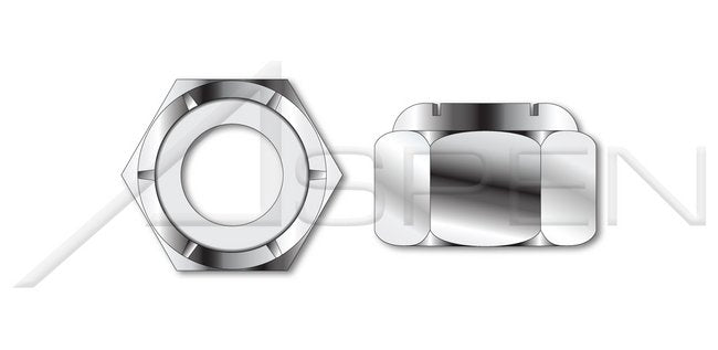 NU Heavy Full Series AISI 304 Stainless Steel (18-8) Hex Nylon Insert Stop Lock Nut - Image 1