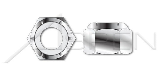 NU Heavy Full Series AISI 304 Stainless Steel (18-8) Hex Nylon Insert Stop Lock Nut - Image 1