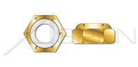 NTU Heavy Thin Series Hex Nylon Insert Stop Steel Yellow Zinc Lock Nut