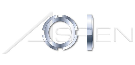 Slotted Drive Steel DIN 1804 Metric Shaft Ring Nut - Image 1