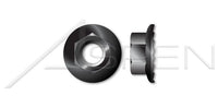 Steel Black Zinc and Baked Hex Flange Nut with Serrations