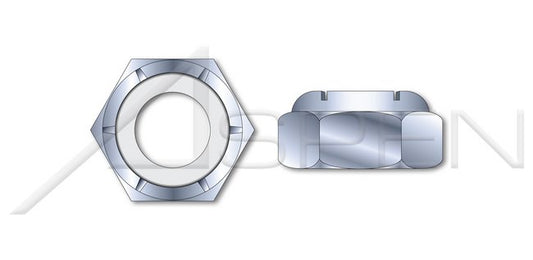NTU Heavy Thin Series Hex Nylon Insert Stop Steel Zinc Plated Lock Nut - Image 1