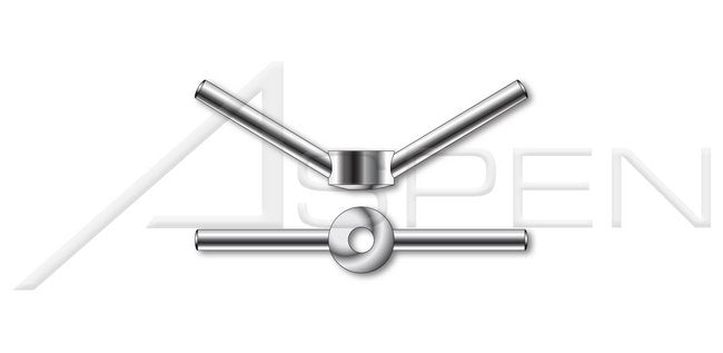 A4 Stainless Steel DIN 80701 Metric Butterfly Toggle Nut - Image 1