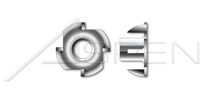 4 Prongs AISI 304 Stainless Steel (18-8) T-Nut - Image 1