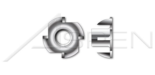 4 Prongs AISI 304 Stainless Steel (18-8) T-Nut - Image 1