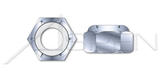Hex Nylon Insert Stop Class 10 Steel Zinc Plated DIN 985 Metric Lock Nut - Image 1