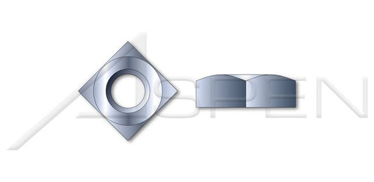 Steel Zinc Plated Square Regular Nut - Image 1