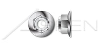 AISI 304 Stainless Steel (18-8) Hex Nylon Insert Flange Stop Lock Nut
