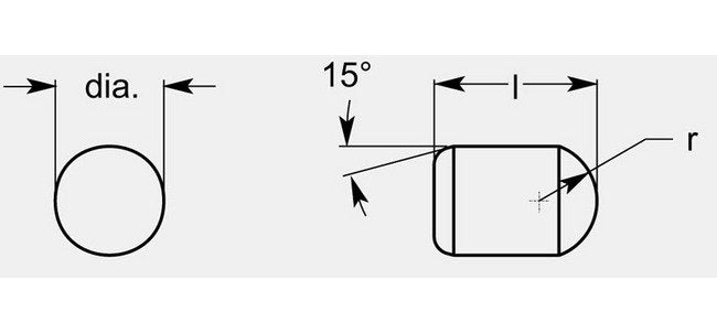 Compact Conical/Cones with 15° Angle, 0.504/0.514 in Diameter - Image 1