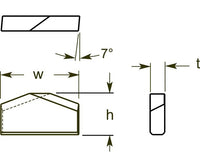 Industrial Roof Bit, 0.183/0.188 in Thickness