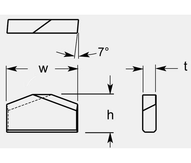 Durable Roof Bit - Height 0.550 in, Ultra-Met® Brand - Image 1