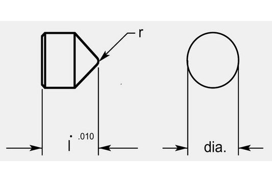Ultra-Met® Cone Point - 1.240 / 1.260 in - Image 1
