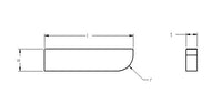 Ultra-Met® Gage Block Cutting Tool Inserts with Radius