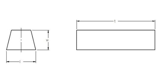 Ultra-Met Trapezoid Cutting Tool Inserts - Image 1