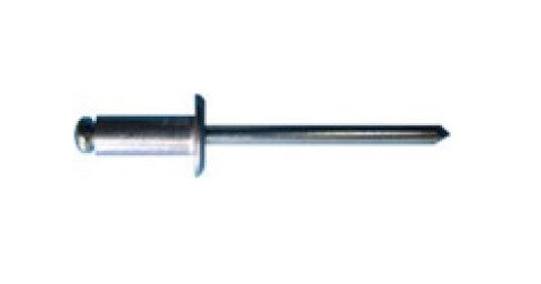 4.0mm Dome Blind Rivet, Aluminum Alloy, Open End - Image 1
