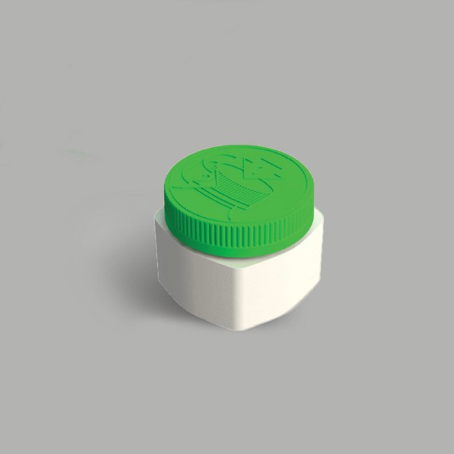 3 oz Open Bottom Flush Wall Profile Plastic Jar - Image 1