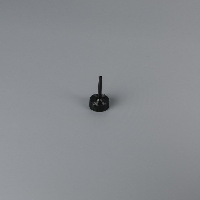 MRP Solutions 0.973 in Open Spout Cap (#28 Tube Neck, Black) - Image 1