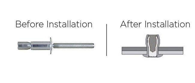 OR-Bolt Aluminum 14.0mm Protruding Head Rivet - Image 2