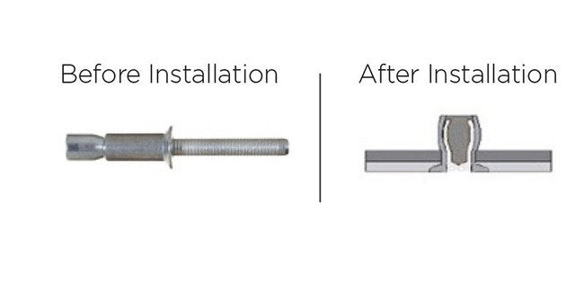 OR-Bolt Steel 12.3mm Body Length 100° Countersunk Head Rivet - Image 2